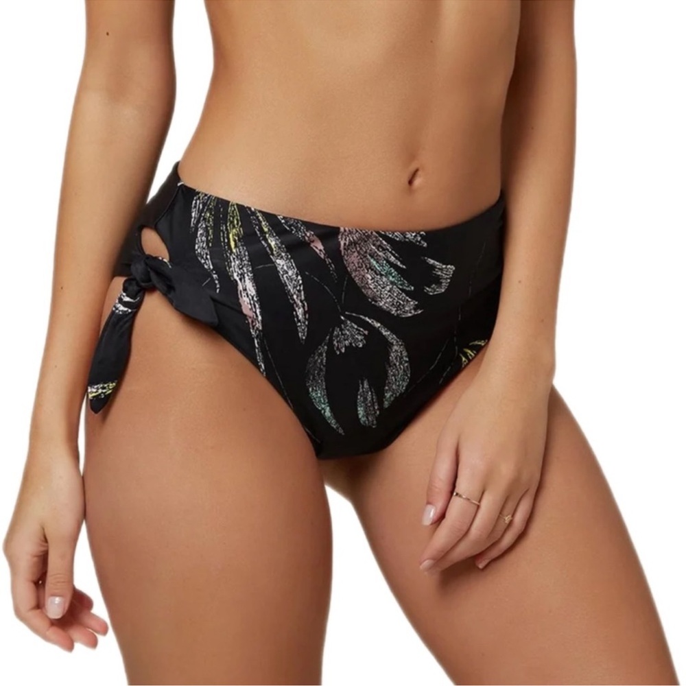 O’Neill Monsoon Side Tie Hi-Waist Bikini Bottoms NWT